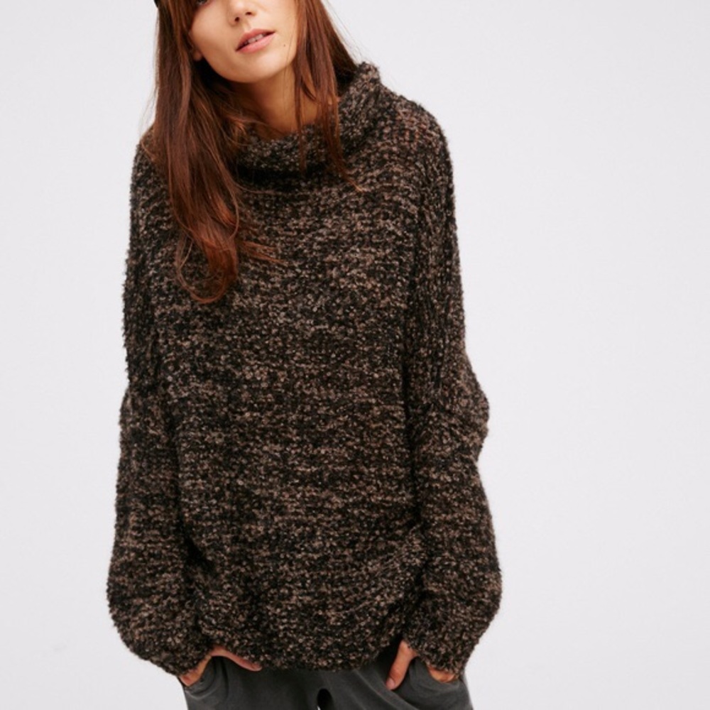 NWT Free People brown knit sweater
